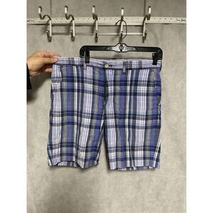 VTG Polo Golf Ralph Lauren Shorts Men 36 Indigo Performance Chino Hybrid‎ Casual